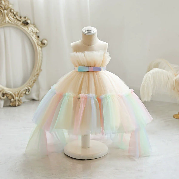 Vestido Infantil Tule Colors