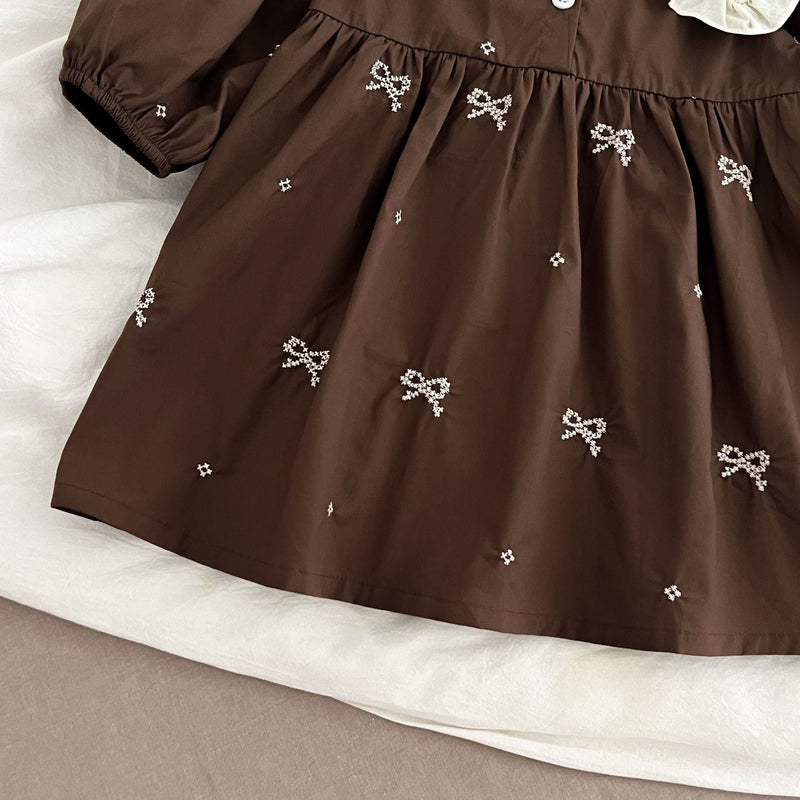 Body/ Vestido Infantil Lacinhos e Florzinhas