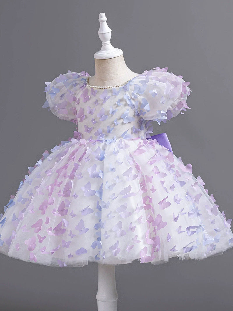Vestido Infantil de Festa Borboletinhas