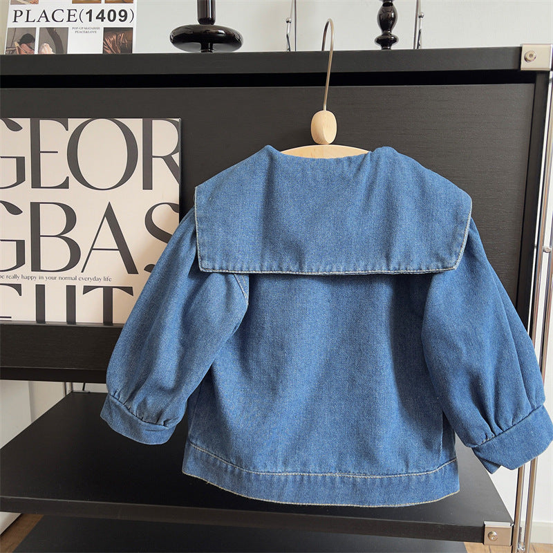 Jaqueta Infantil Feminina Jeans Golinha e Bolsos