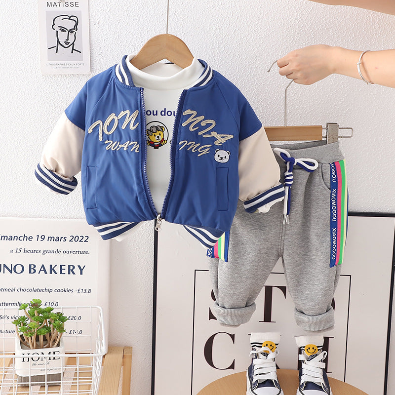 Conjunto Infantil Masculino Inverno 3 Peças Ursinho
