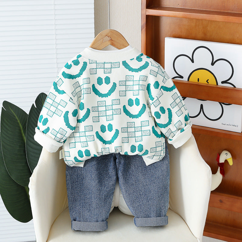 Conjunto Infantil Smiley e Jeans