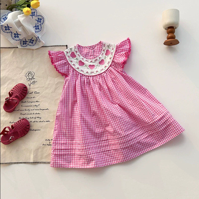 Vestido Infantil Golinha Corações