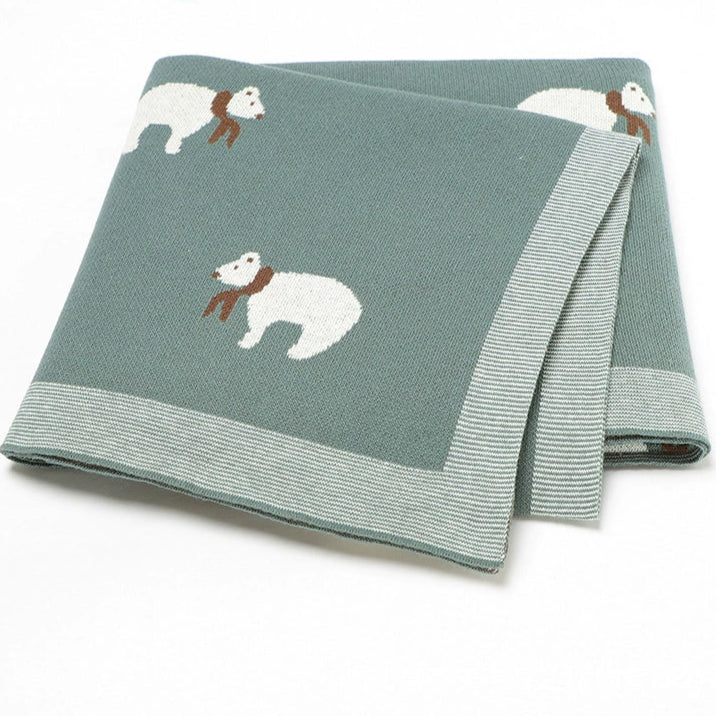 Manta Infantil Urso de lenço
