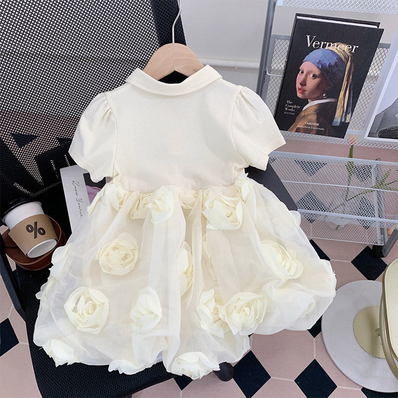Vestido Infantil Golinha Flores