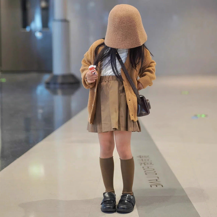 Conjunto Infantil Suéter + Saínha Plíssada