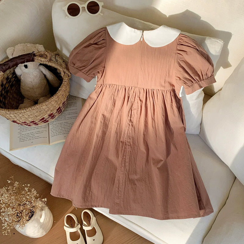 Vestido Infantil Marrom Ursinhos