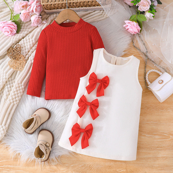 Vestido + Manga Longa Lacinhos