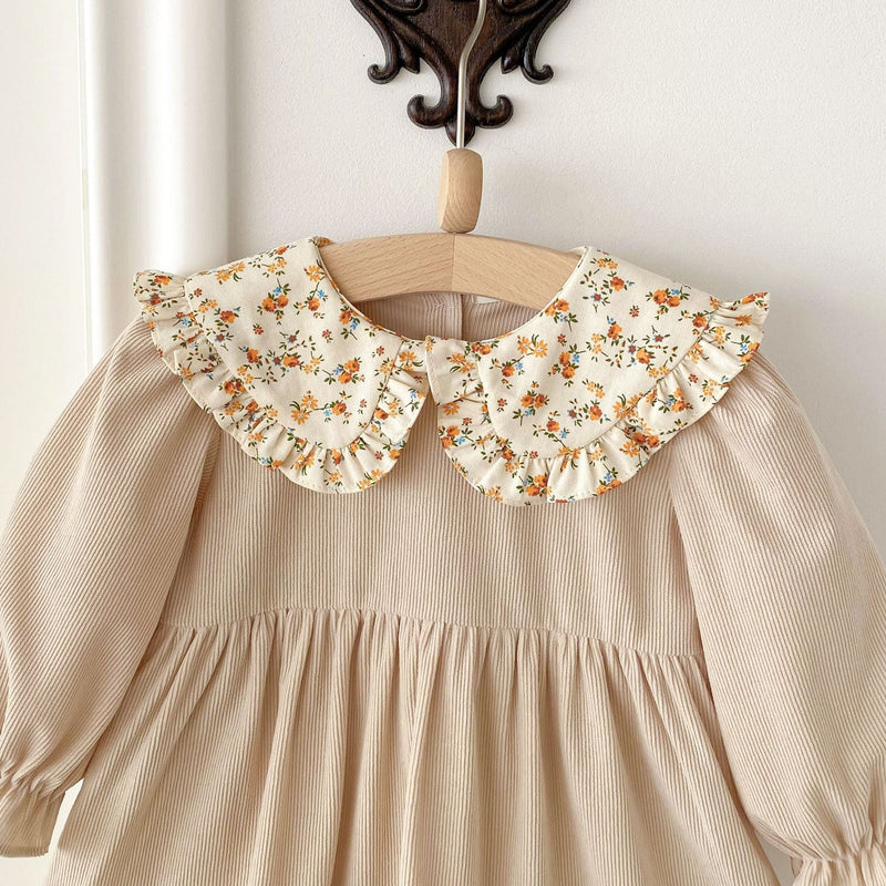 Vestido Infantil Gola Florzinhas