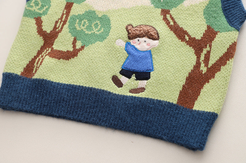 Conjunto Infantil Masculino 3 Peças Colete Menininho