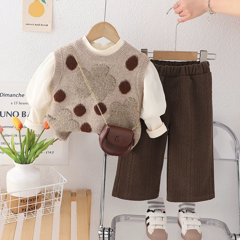 Conjunto Infantil Feminino Inverno 3 Peças