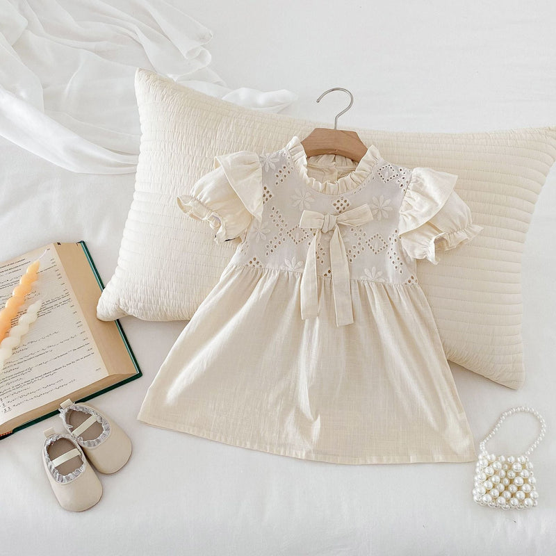 Body/ Vestido Infantil Feminino Lese Lacinho