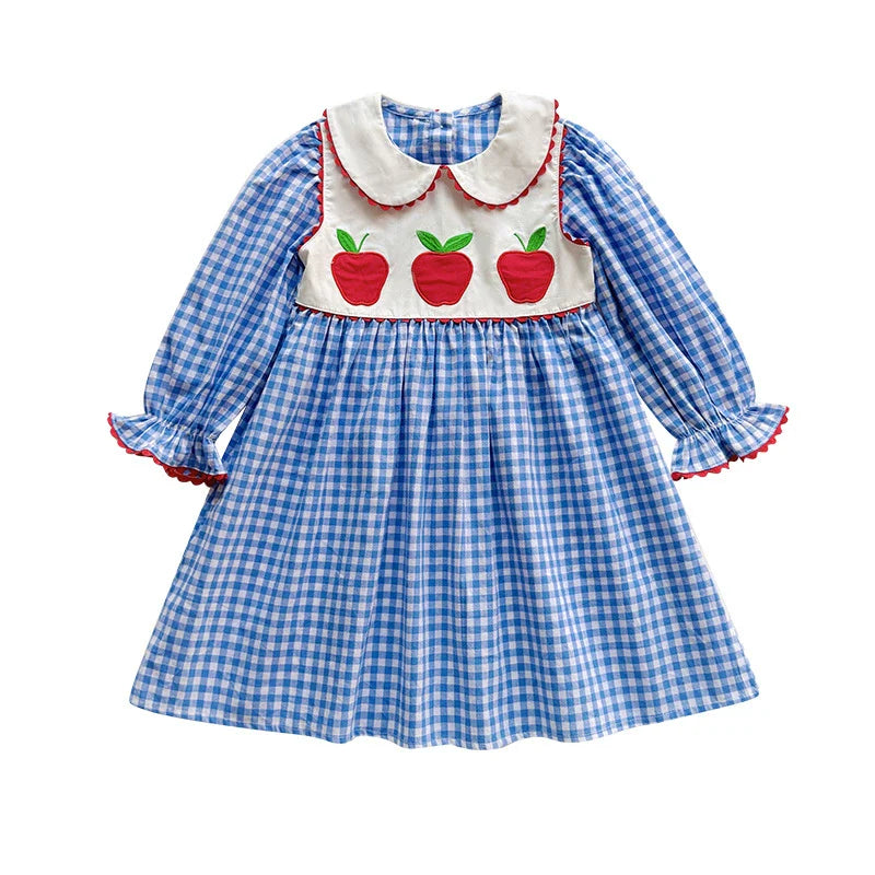 Vestido Infantil Xadrez Maça