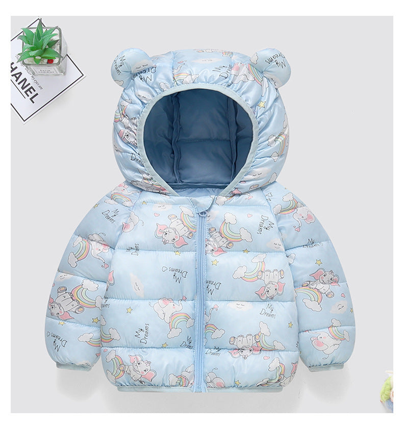 Jaqueta Infantil Puffer Estampas Bichinhos