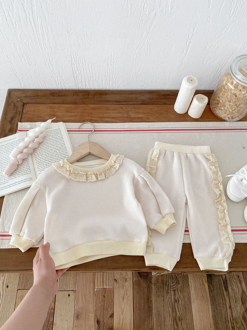 Conjunto Infantil Feminino com Rendinha