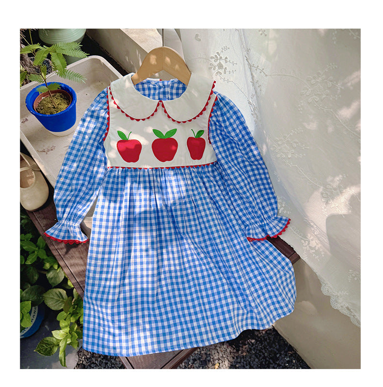 Vestido Infantil Xadrez Maça