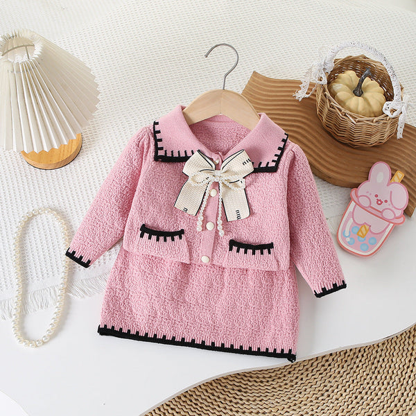 Conjunto Infantil Tricô  Inverno Lacinho