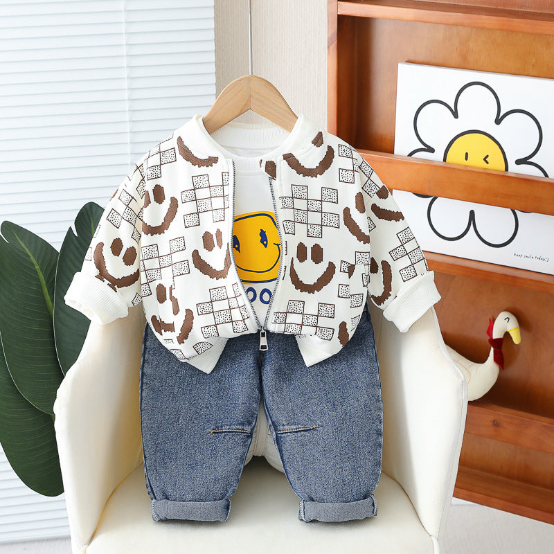 Conjunto Infantil Smiley e Jeans