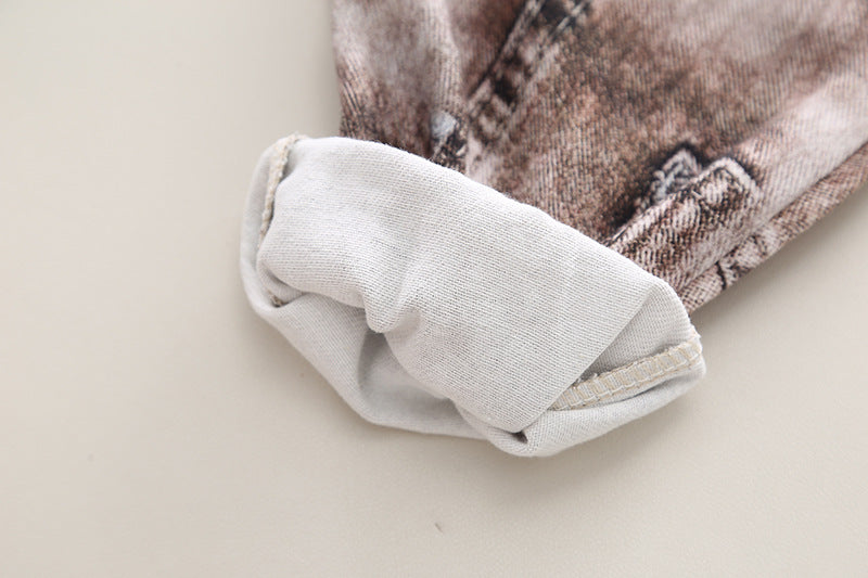 Conjunto Infantil Masculino Jeans Moderno 3 Peças