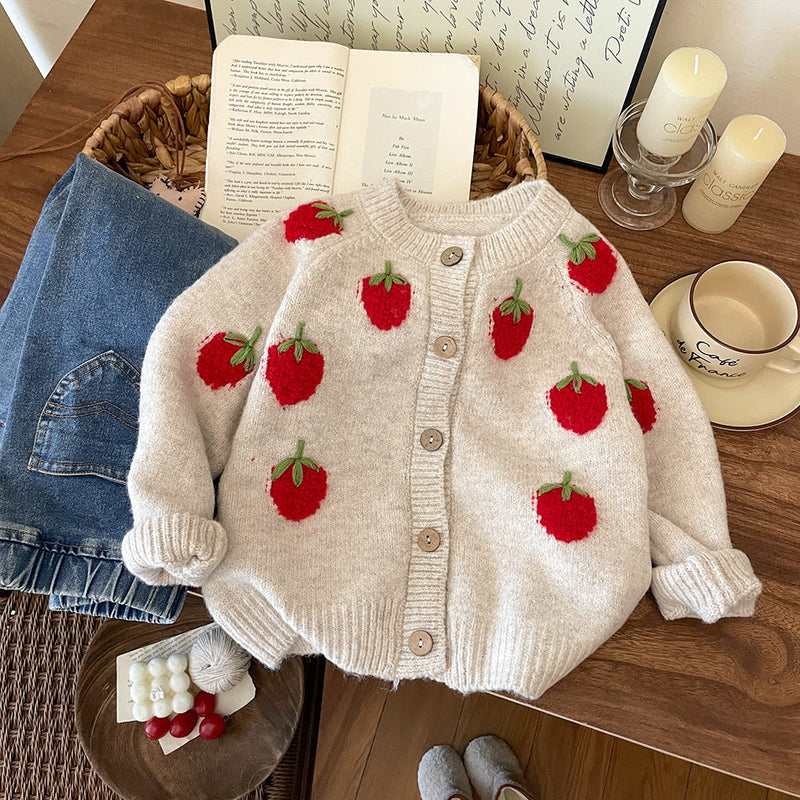 Blusa Infantil Feminina Inverno Moranguinhos