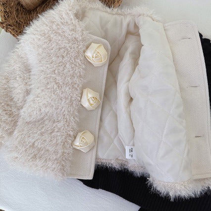Conjunto Infantil Feminino Inverno Pelinhos