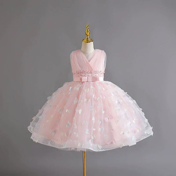 Vestido De Festa Tule Borboletinhas