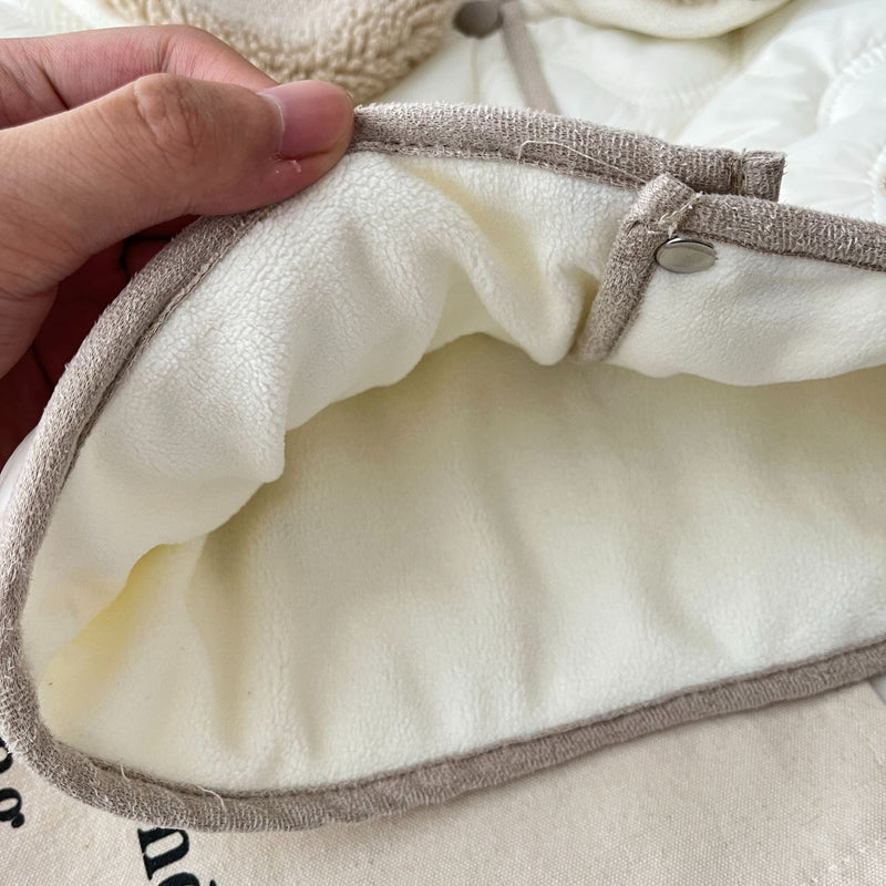 Casaco Infantil Gola Plush Coelhinhos