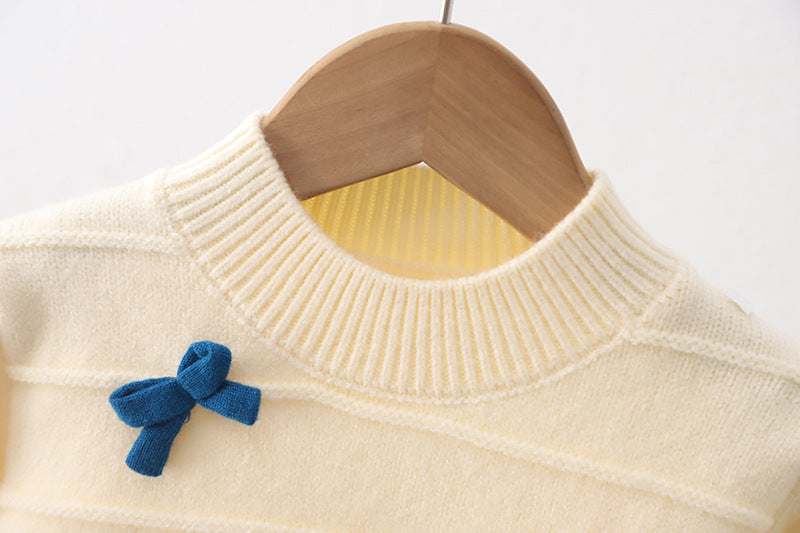 Blusa Infantil Feminina Tricô Lacinhos