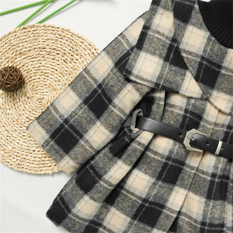 Casaco Infantil Xadrez com Cintinho