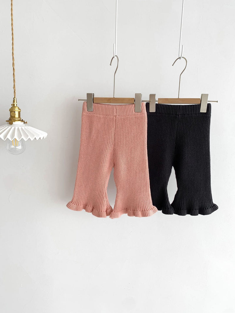 Calça Infantil de Tricô Pantalona
