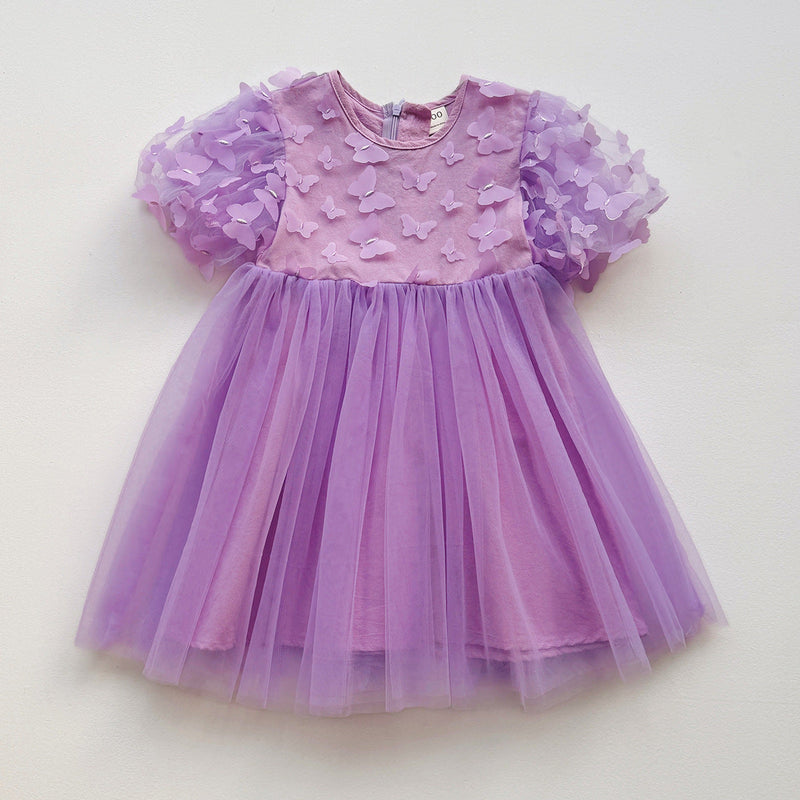 Vestido Infantil Tule Borboletinhas