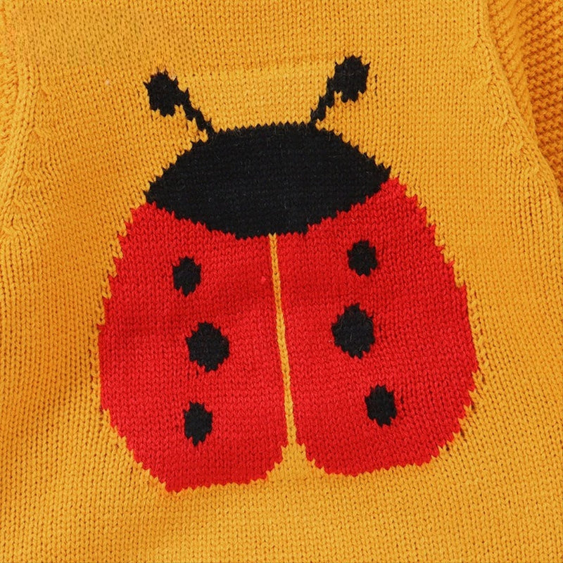 Macacão Infantil Tricô Joaninha