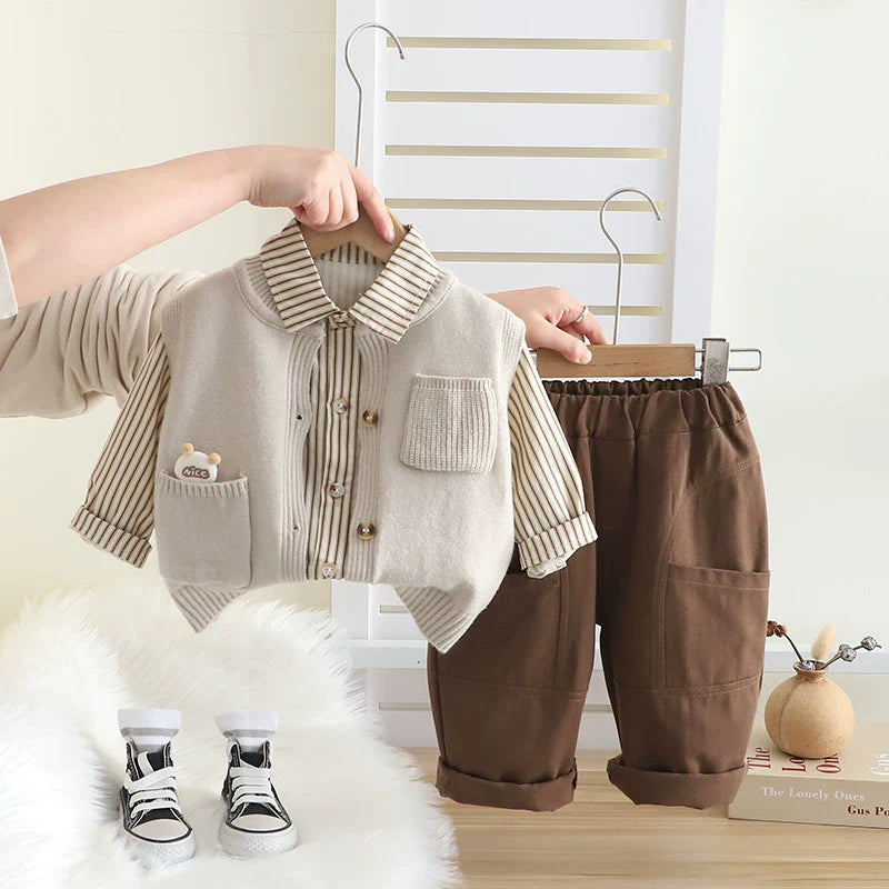 Conjunto Infantil Masculino 3 Peças Inverno