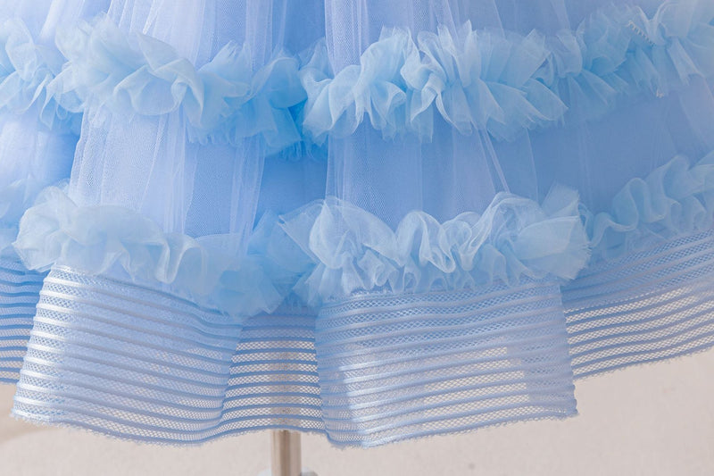 Vestido Infantil de Festa Ombro a Ombro Lacinho