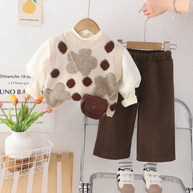 Conjunto Infantil Feminino Inverno 3 Peças