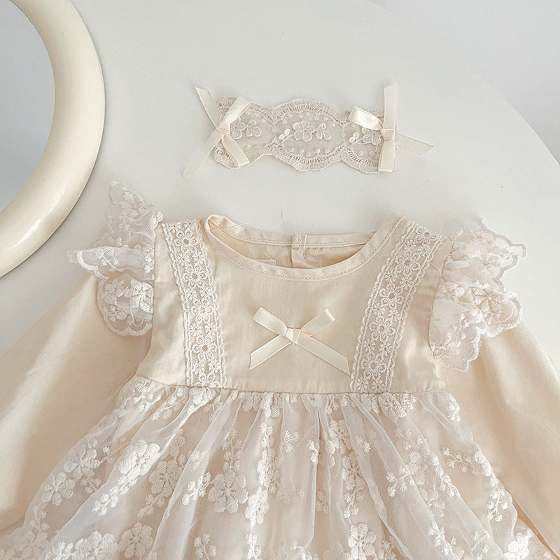 Body Infantil Feminino Rendado Lacinho