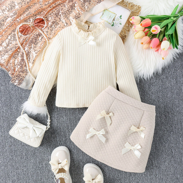 Conjunto Infantil Feminino Lacinhos e Pelinhos