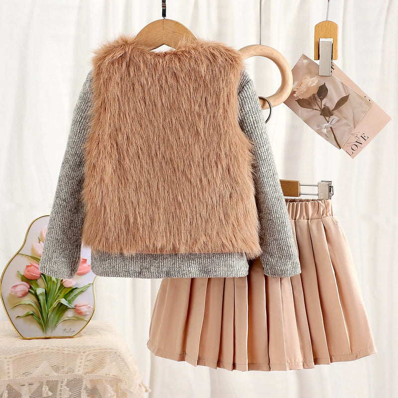 Conjunto Infantil Feminino Inverno Lacinho