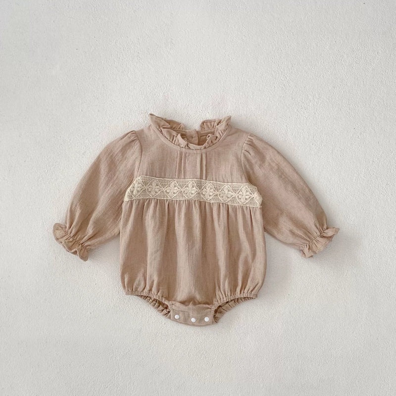 Body Infantil Feminino Básico Rendinha