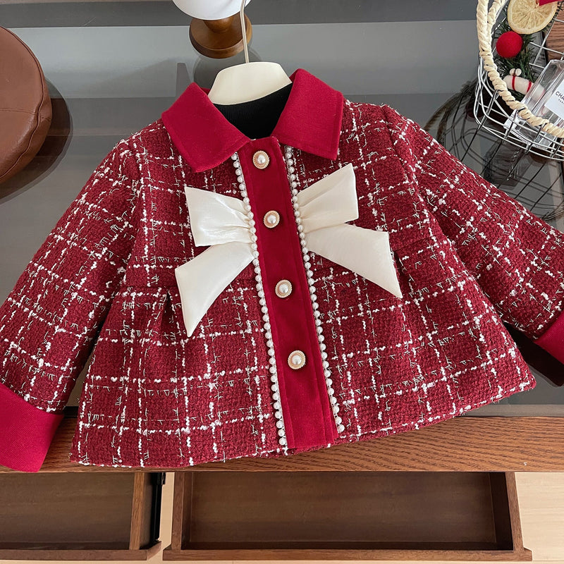 Conjunto Infantil Feminino Vermelho Lacinho