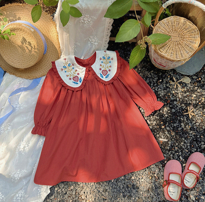 Vestido Infantil Golinha Bordada