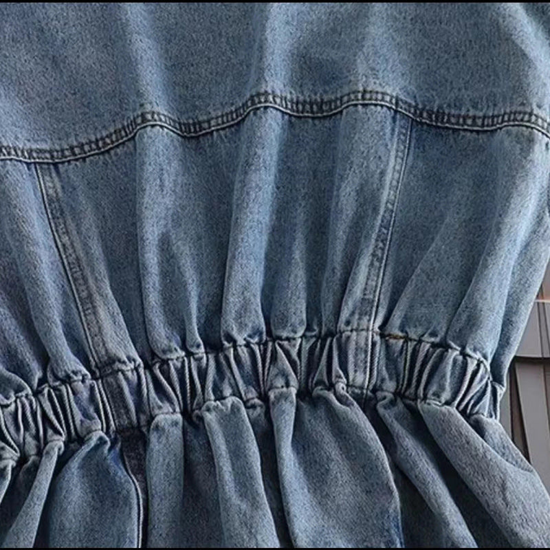 Jaqueta Infantil Feminina Jeans Pérolas