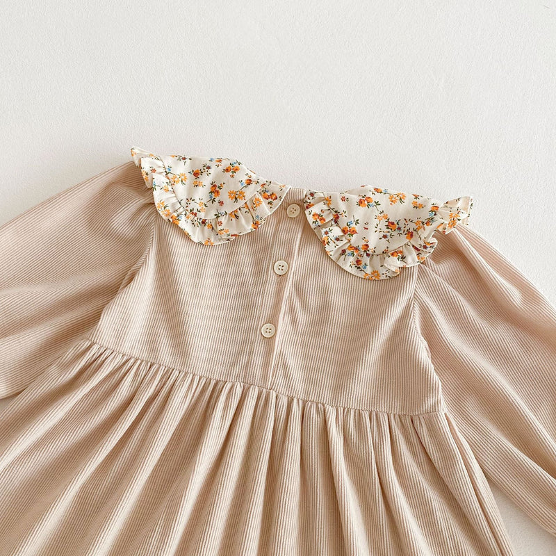 Vestido Infantil Gola Florzinhas