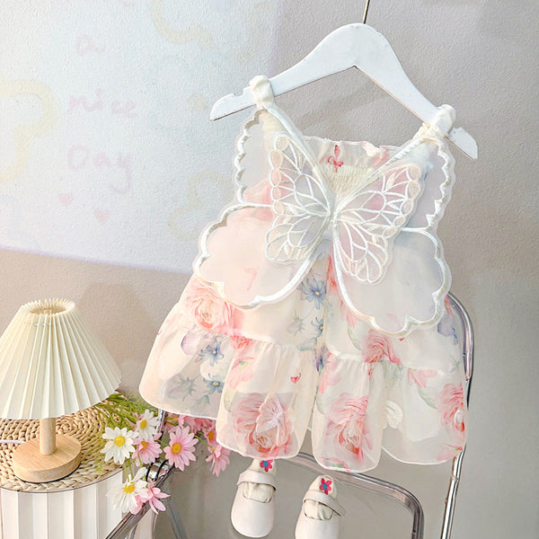 Vestido Infantil Floral Asinha