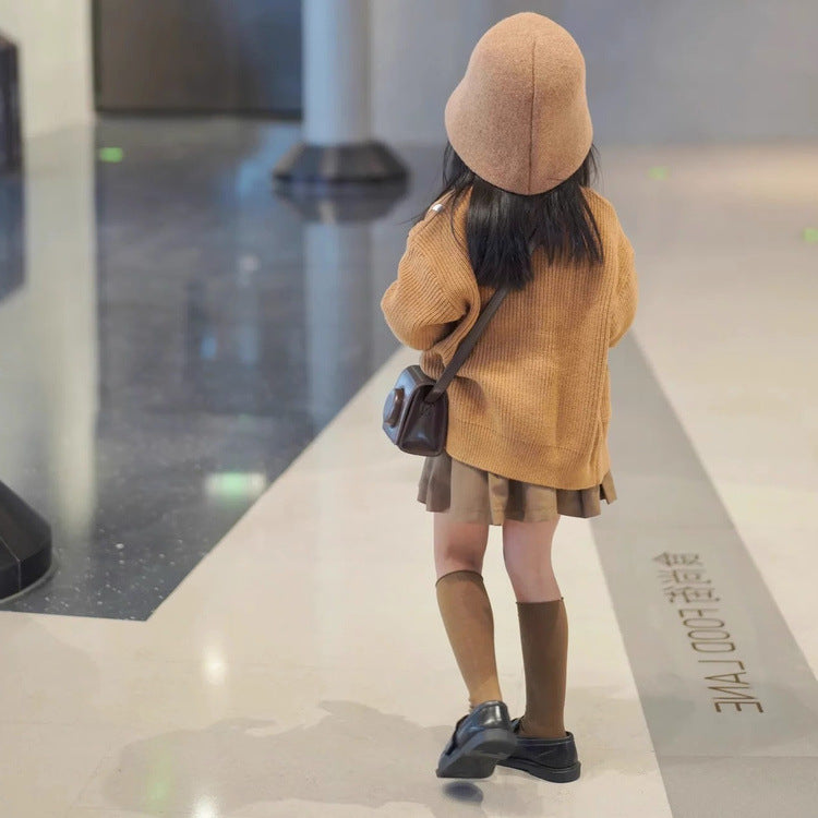 Conjunto Infantil Suéter + Saínha Plíssada