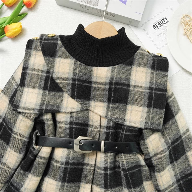 Casaco Infantil Xadrez com Cintinho