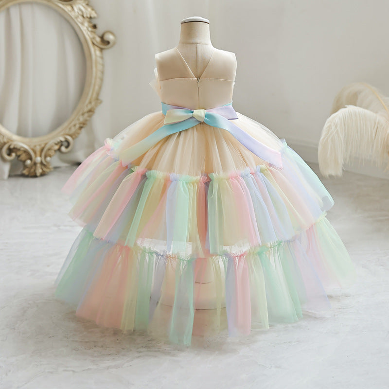 Vestido Infantil Tule Colors