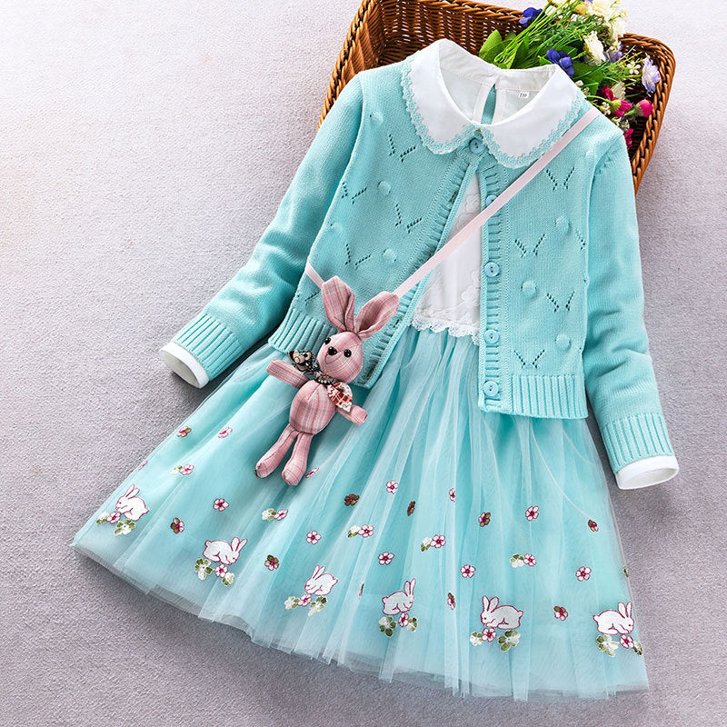 Conjunto Infantil Feminino 3 Peças Coelhinho