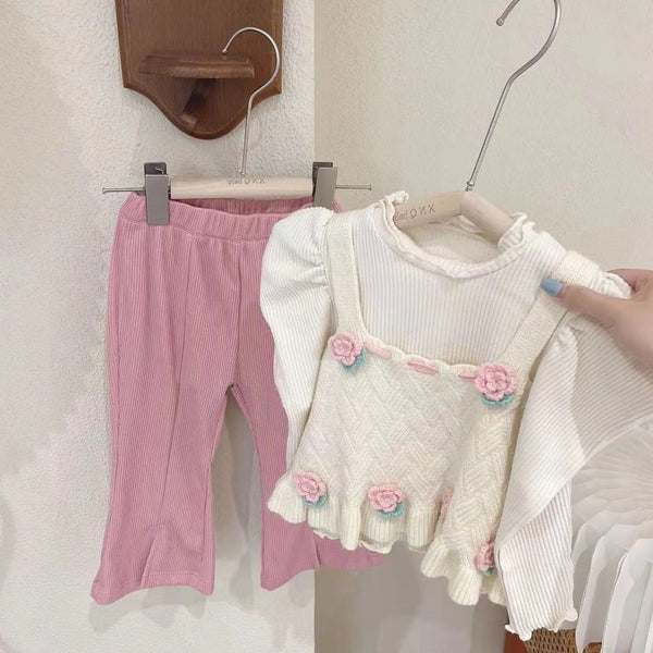 Conjunto Infantil Inverno Florzinhas