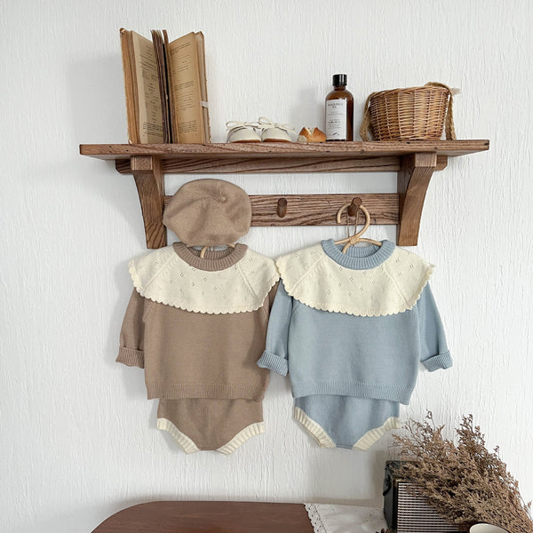 Conjunto Infantil Feminino Tricô Golinha